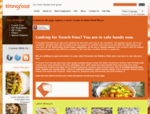 Tablet Screenshot of kiranafood.com